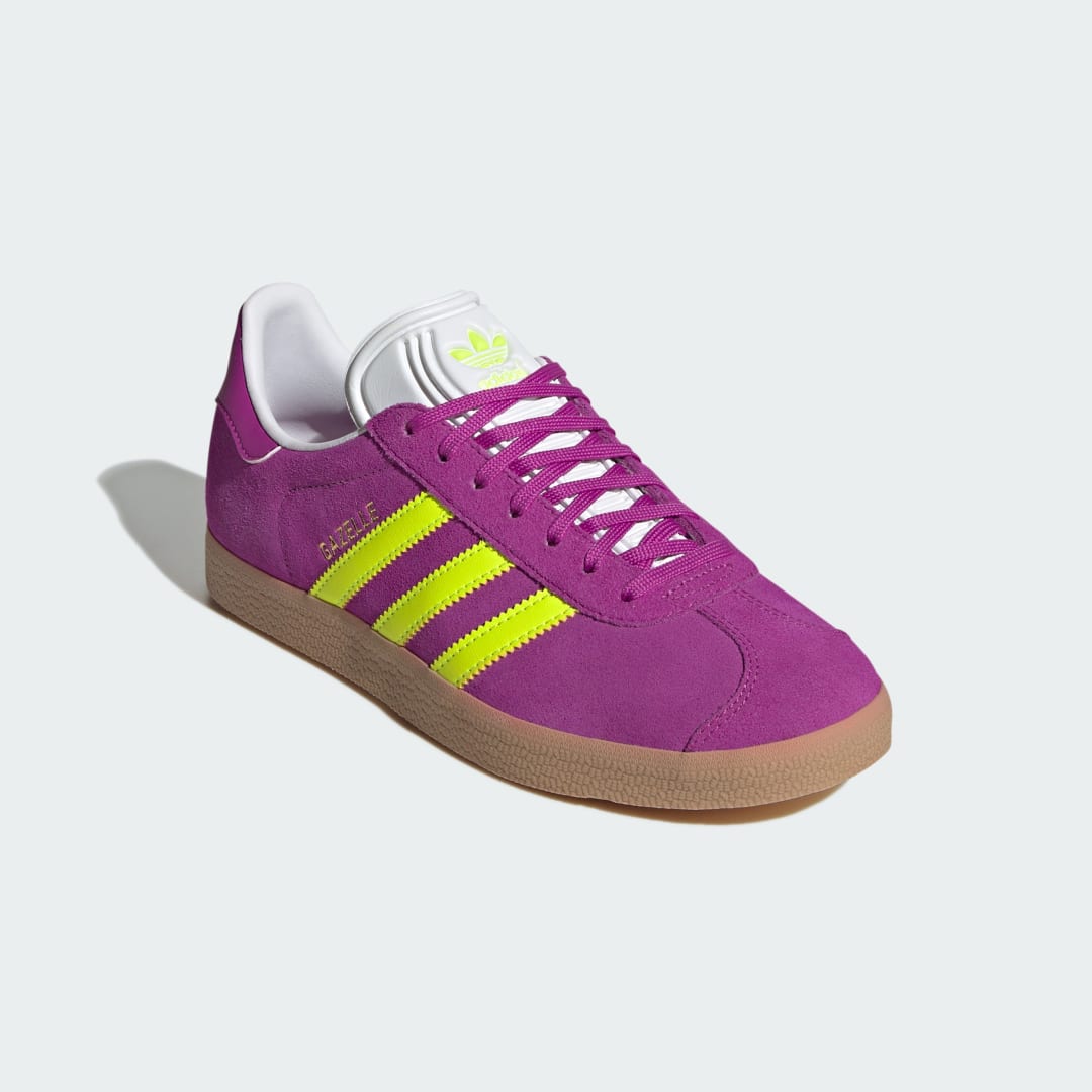Adidas Gazelle sneaker Purple Burst / Solar Yellow / Off White