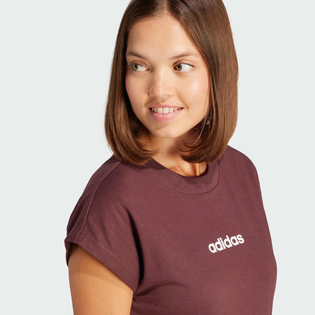 Adidas Essentials Linear Katoenen T-shirt