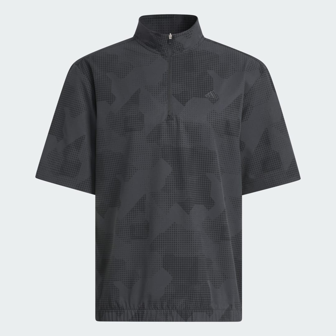 Adidas Go-to DWR Pullover met Korte Mouwen en Halflange Rits