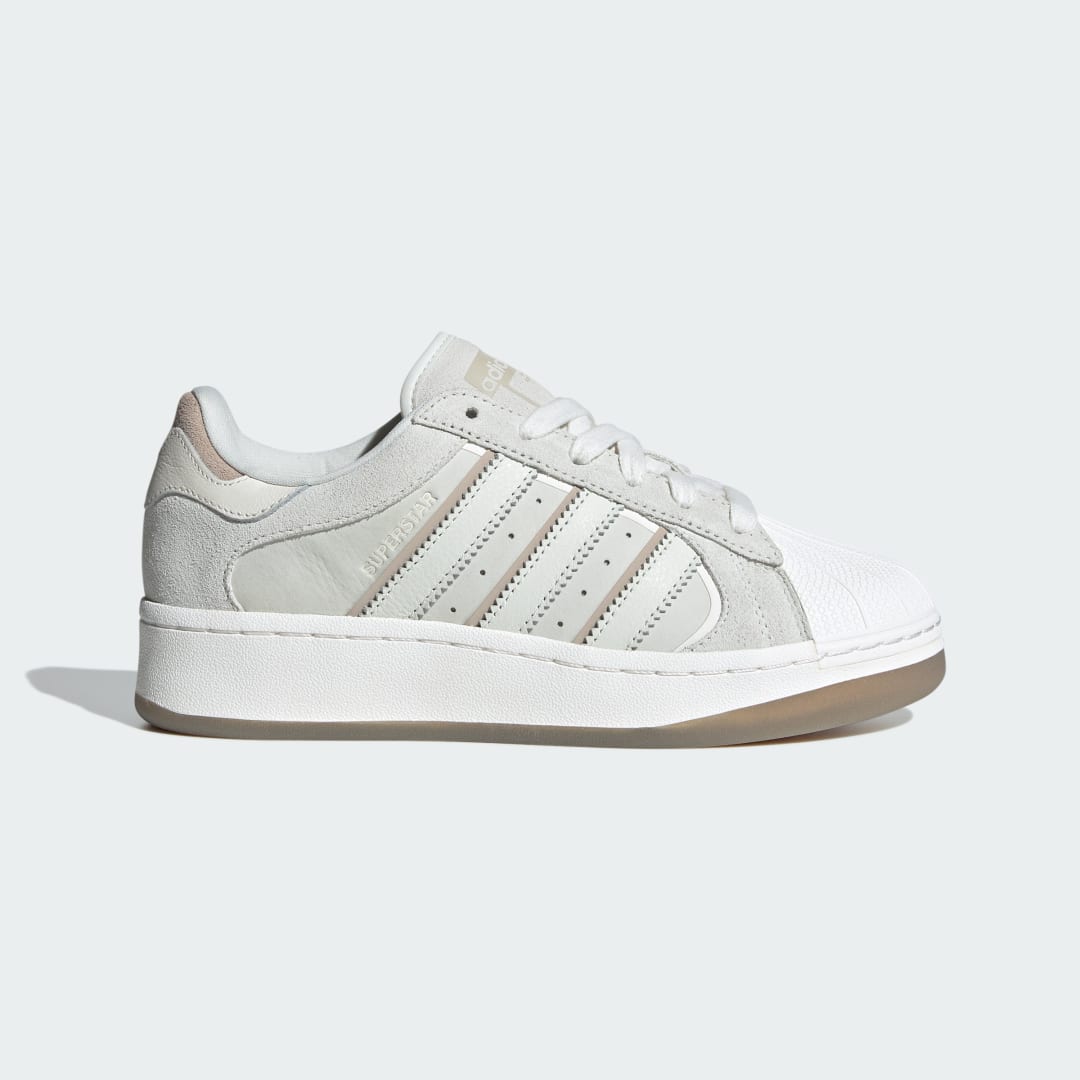 Image of adidas Superstar XLG Essence Shoes White Tint 5.5 - Women Lifestyle Athletic & Sneakers