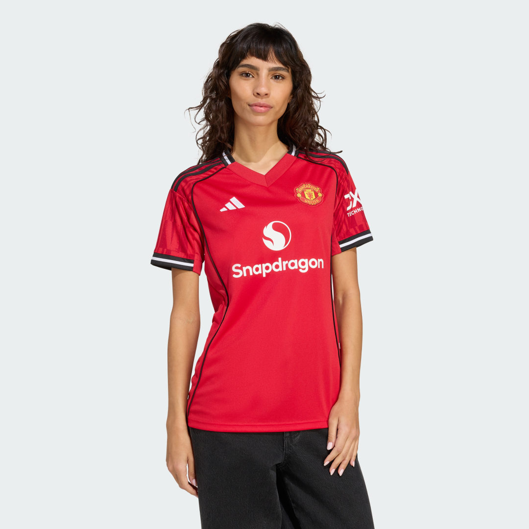 Adidas Manchester United FC 2025 26 Home Shirt Dames Red- Dames Red