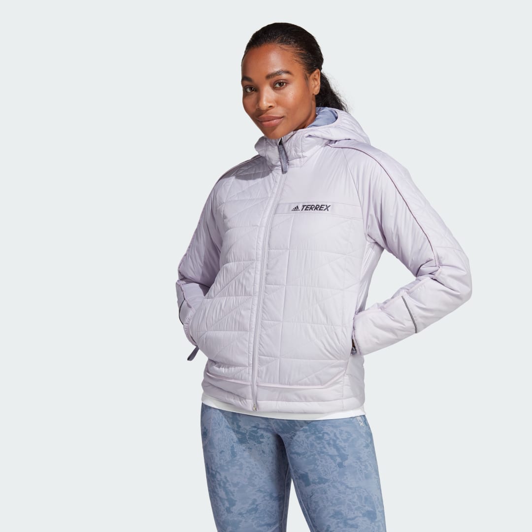 

adidas Chaqueta Térmica con Capucha Terrex Multi Chaqueta Térmica con Capucha Terrex Multi Mujer  - Mujer Senderismo, Plata dawn