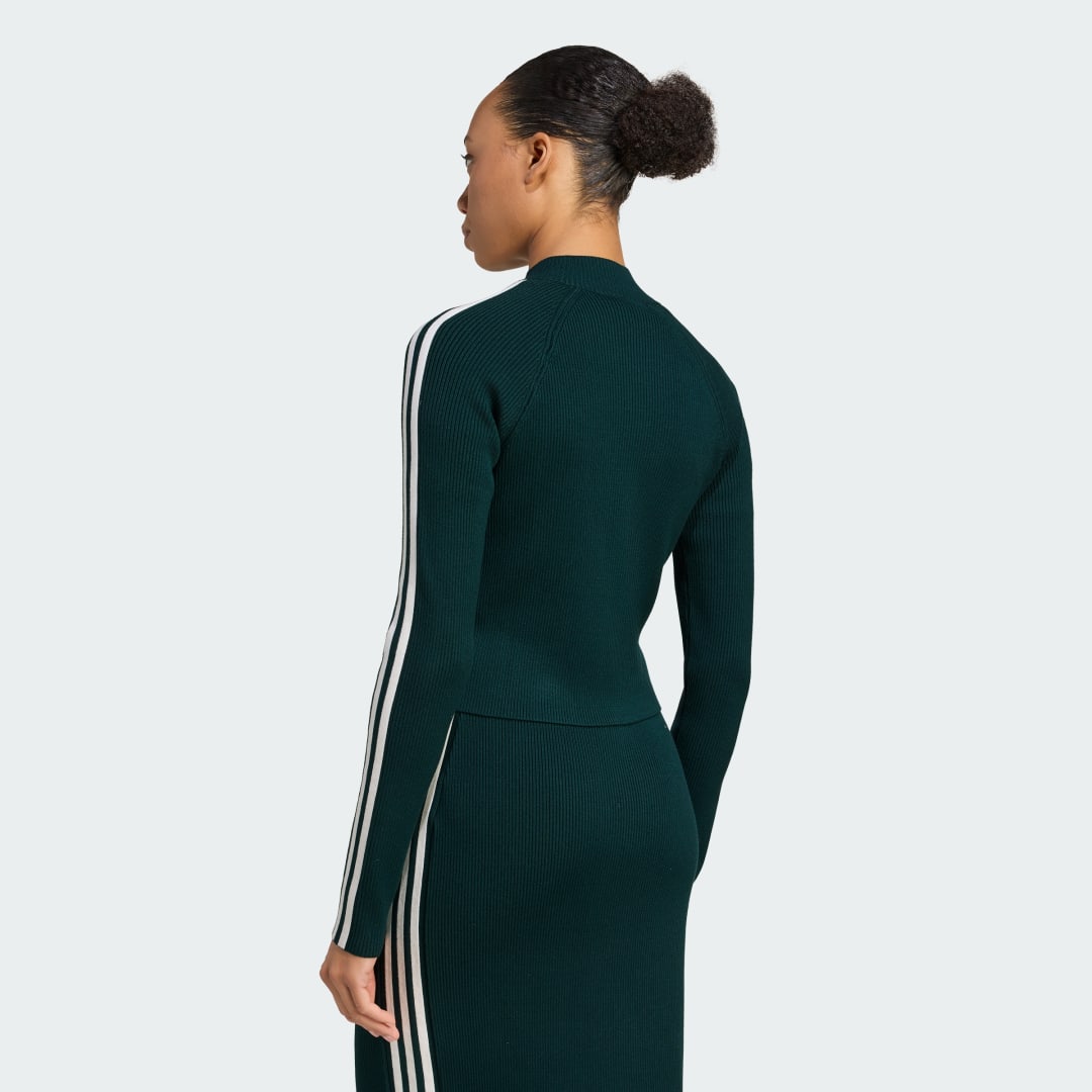 Veste de survêtement maille slim 3 bandes Adicolor - vue 6