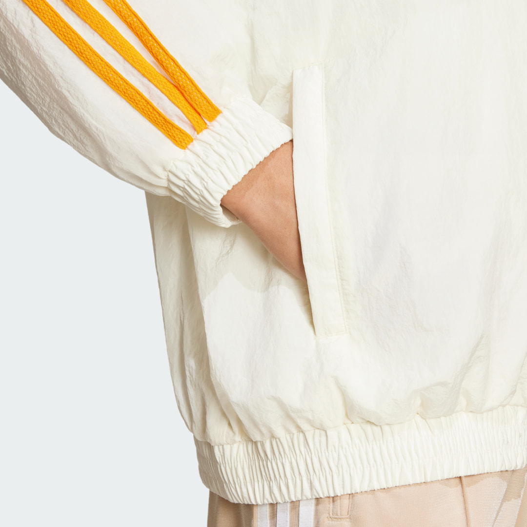 

adidas Chamarra Deportiva '80s Mujer, Off blanco/shadow marrón