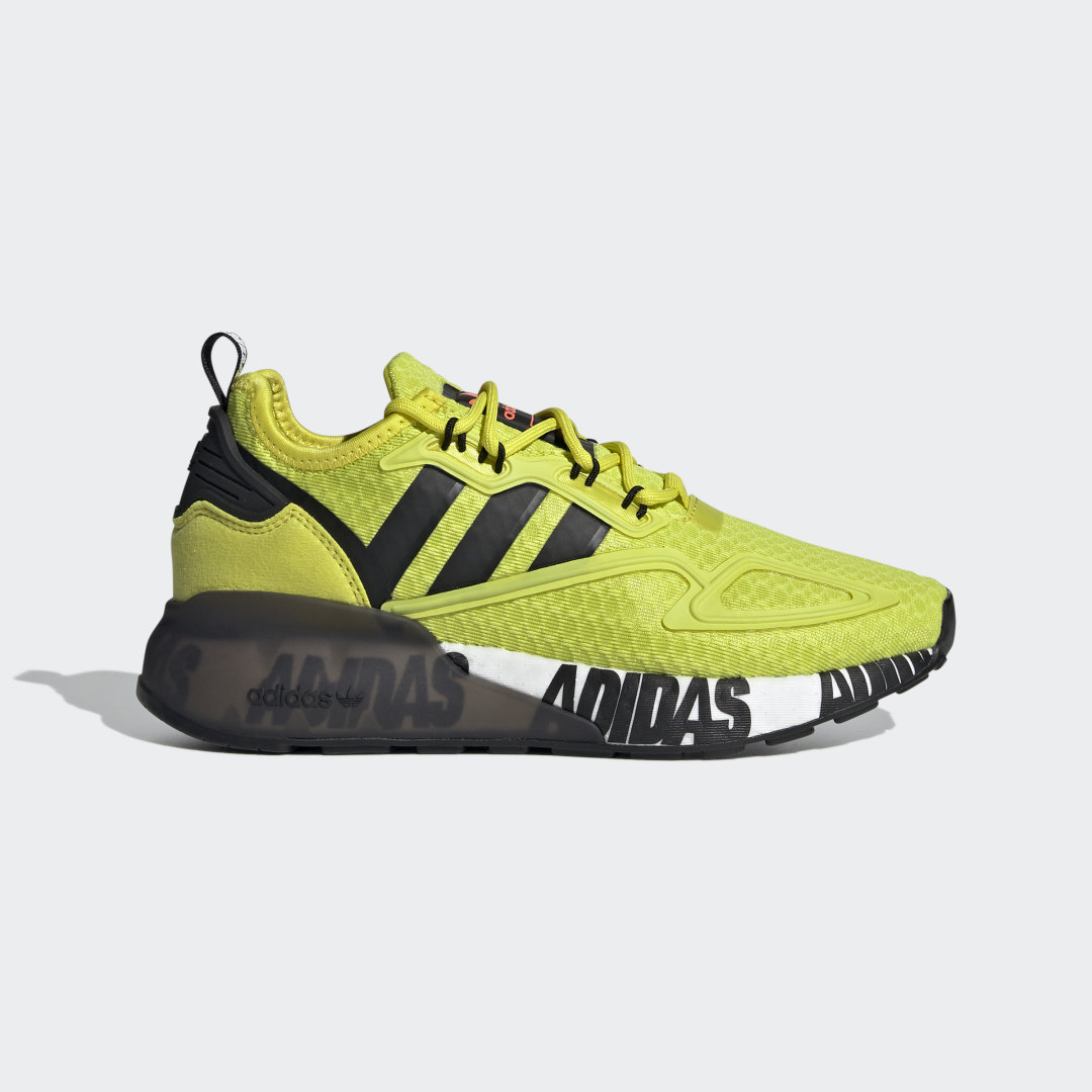 adidas ZX 2K Boost Shoes Acid Yellow 5.5 Kids
