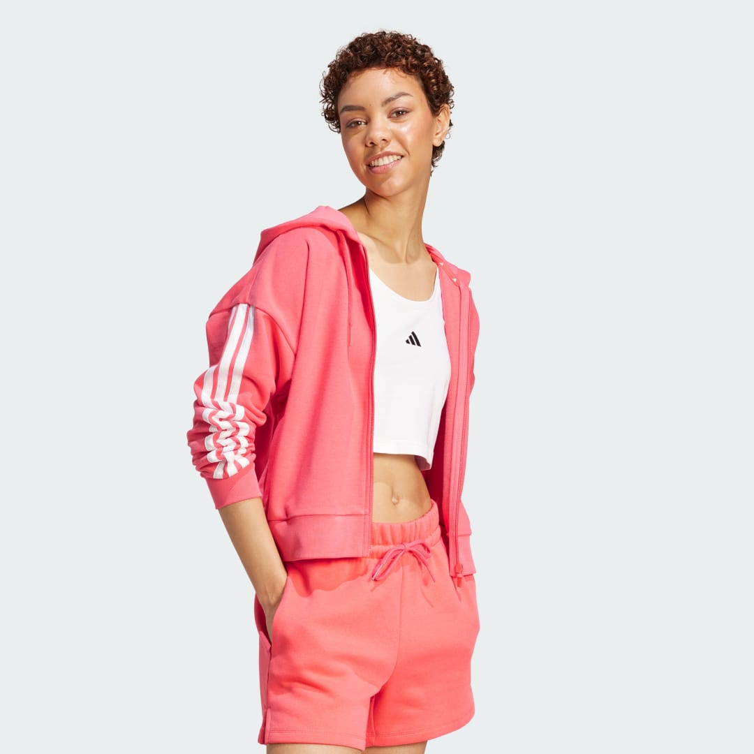 Adidas Essentials 3-Stripes French Terry Ritshoodie