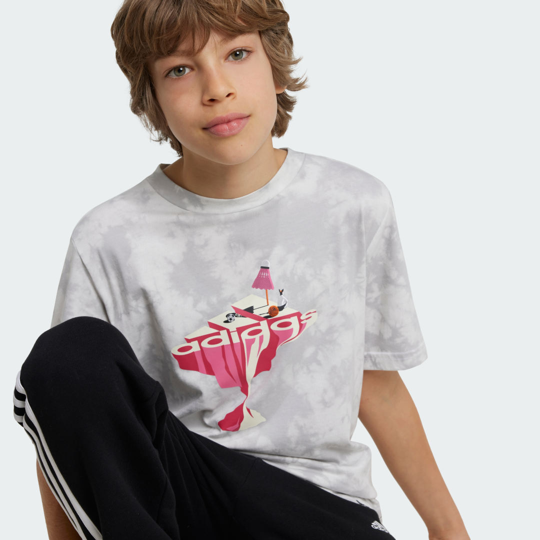Adidas All Day I Dream Graphic T-Shirt Kids