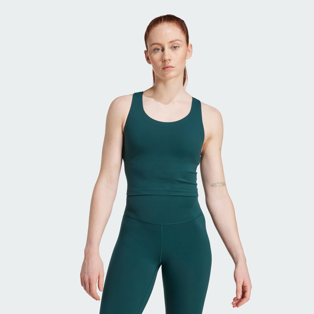 Image of Top con reggiseno adidas All Me a sostegno medio cod002