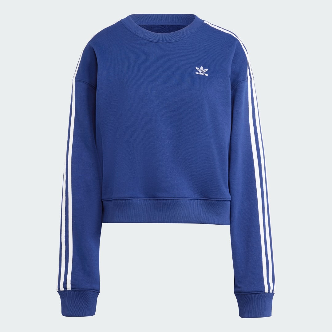 Sweat shirt ras du cou 3 bandes - vue 8