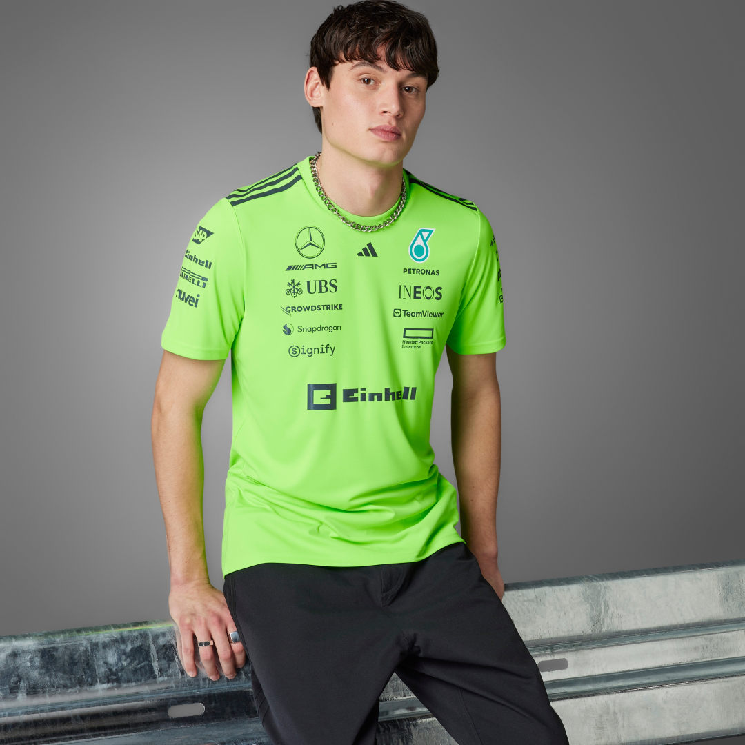 Adidas MERCEDES AMG PETRONAS FORMULA ONE TEAM SET UP T-SHIRT