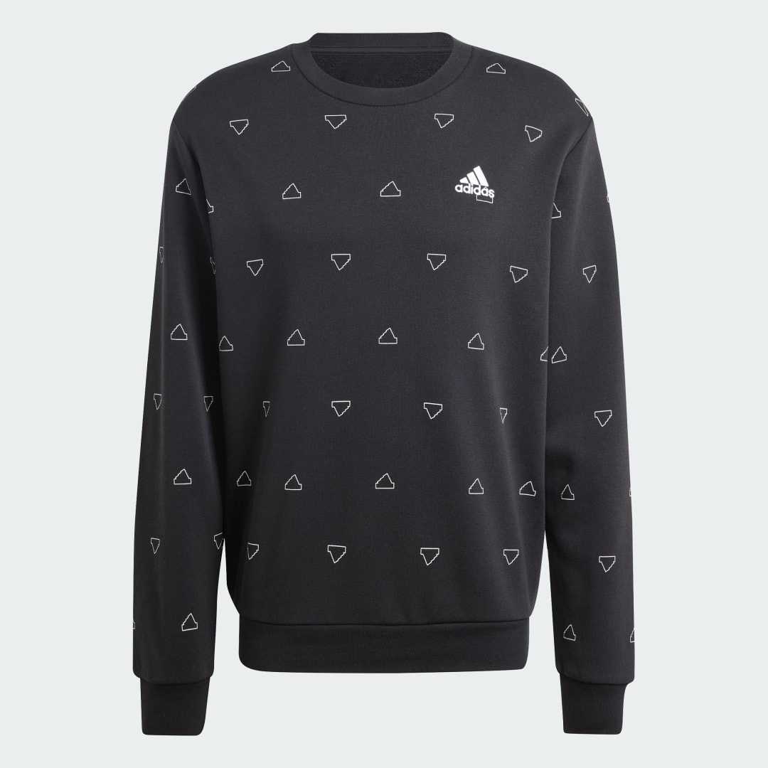 Adidas Seasonal Essentials Monogram Graphic Sweatshirt