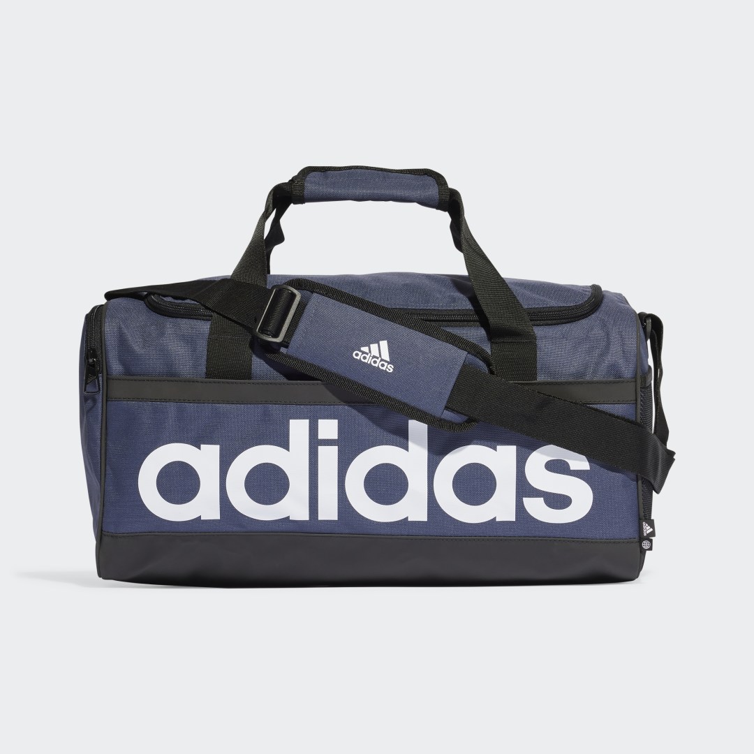 

adidas Maleta Deportiva Essentials Linear Mediana Unisex, Shadow azul/negro/blanco