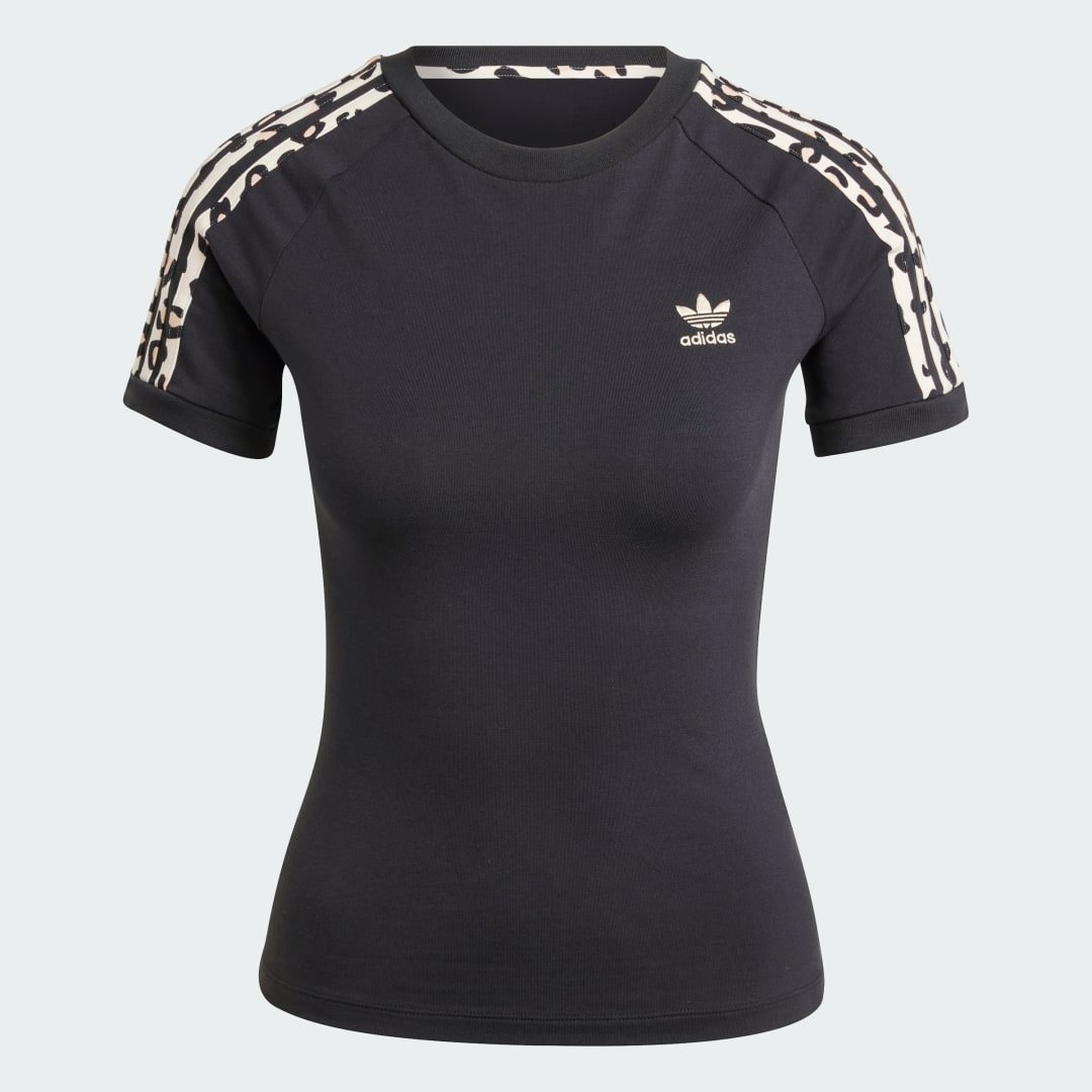 Adidas Leopard 3-Stripes T-shirt