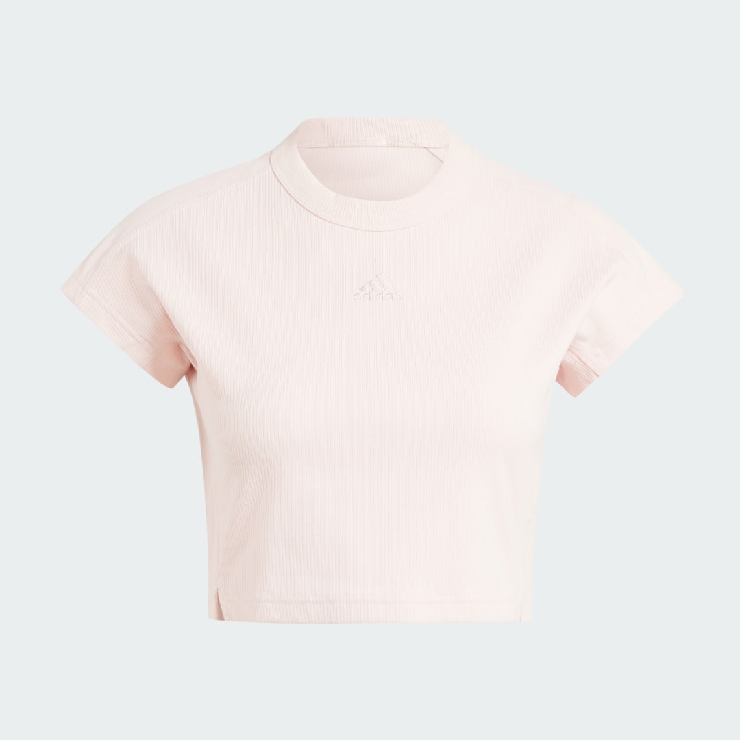 Adidas Lounge Ribbed Crop T-shirt