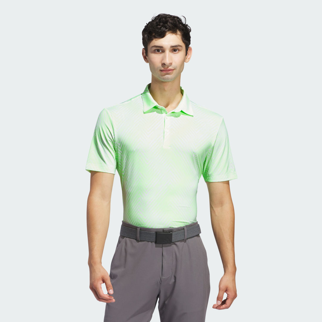 

adidas Playera Polo Estampada Ultimate365 Hombre, Verde spark/blanco