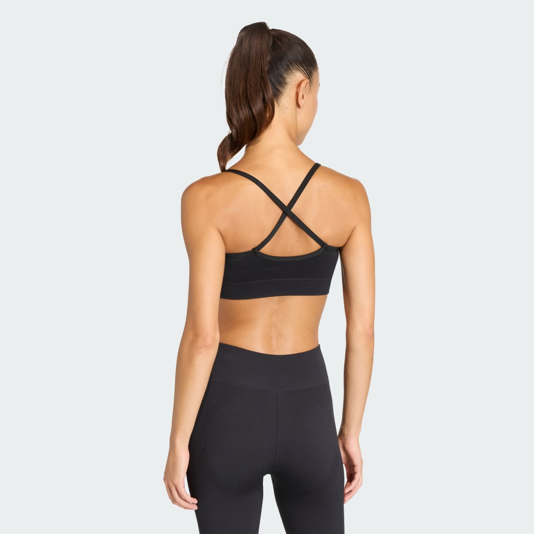 Brassière matelassée maintien léger maille Workout Essentials - vue 2