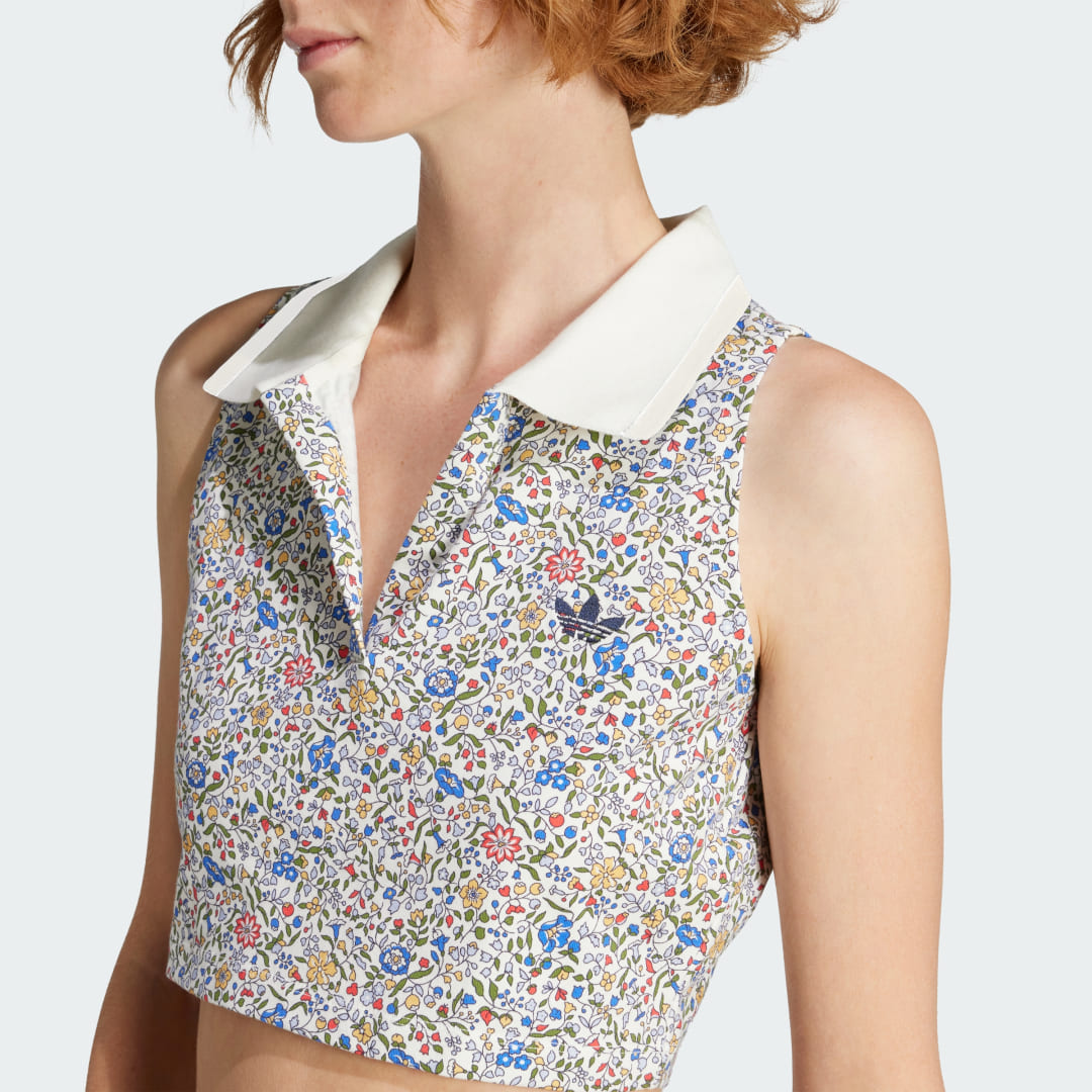 Adidas Originals x Liberty London Mouwloze Crop Polo