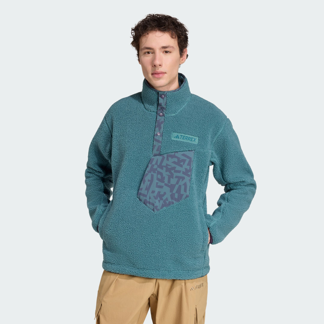 Adidas Terrex Xploric High Pile Fleece Pullover Sweatshirt