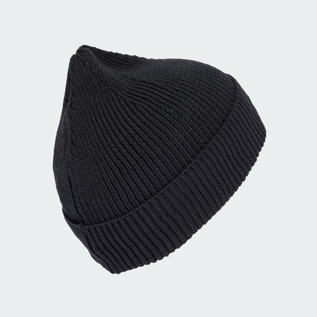 Thumbnail - Everyday Icons Beanie mit Ton in Ton Metall Trefoil