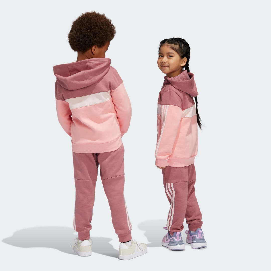Adidas Tiberio 3-Stripes Colorblock Fleece Trainingspak Kids