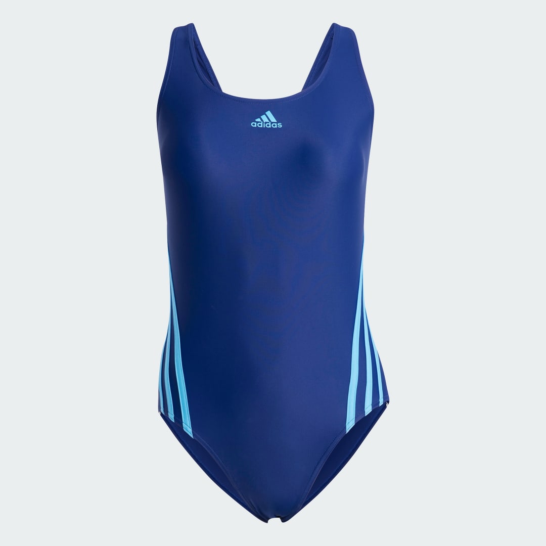 

Traje de Natación adidas 3 Rayas Mujer, Azul