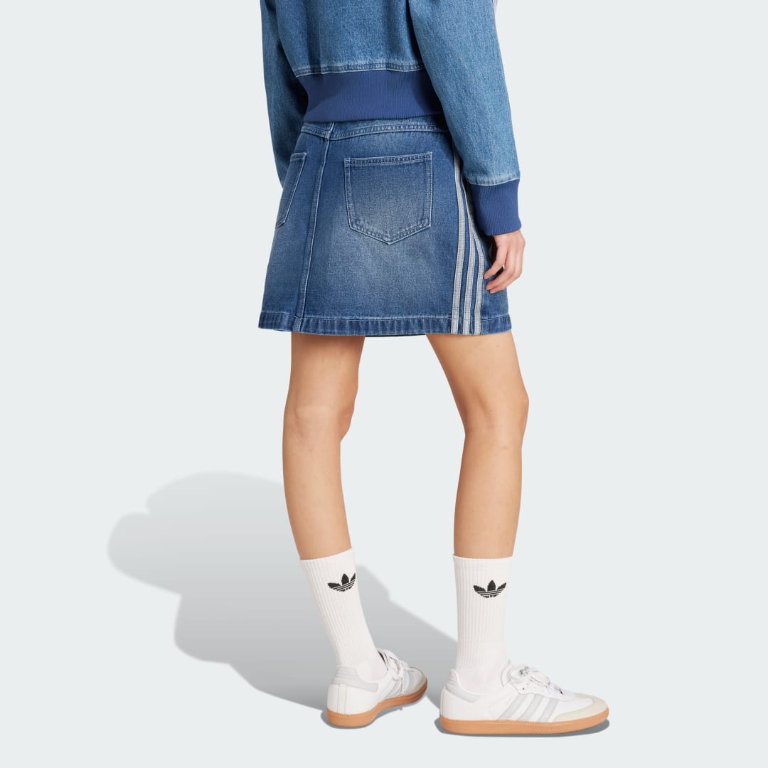 Thumbnail - Adicolor 3-Streifen Denim Minirock