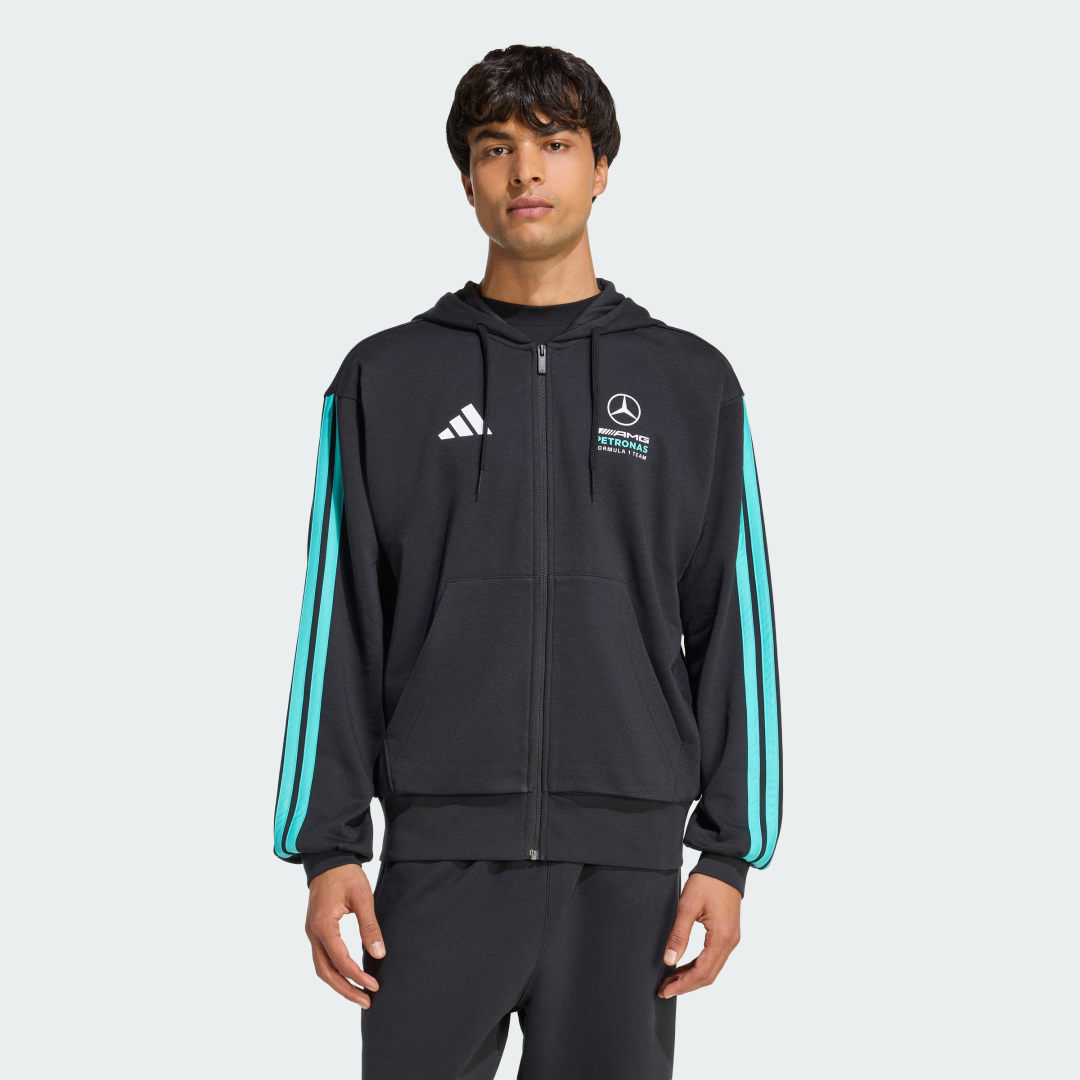 VESTE À CAPUCHE ZIP INTÉGRAL MERCEDES AMG PETRONAS FORMULA 1 TEAM DNA