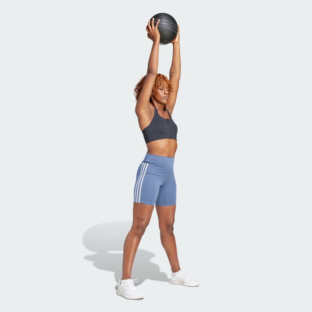Adidas Training Essentials 3-Stripes High-Waisted Korte Legging
