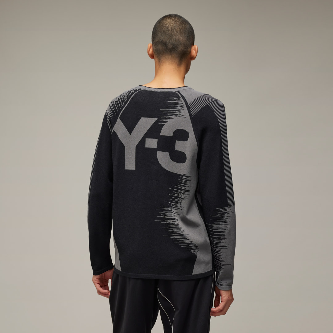 Adidas Y-3 Logo Knit Sweatshirt