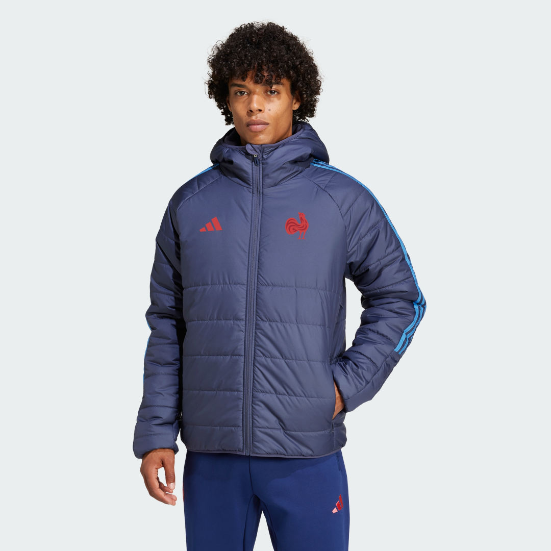 Adidas Frankrijk Winter Jack Blauw- Heren Blauw