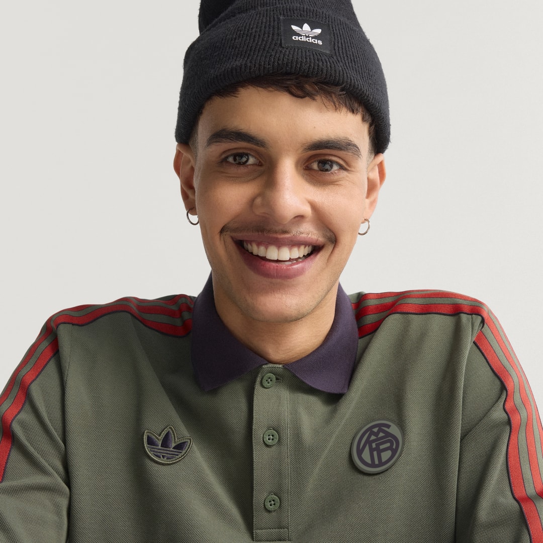 Thumbnail - FC Bayern München Terrace Icons langärmeliges Poloshirt