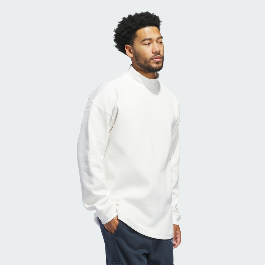Adidas Basketball Longsleeve met Korte Col (Uniseks)