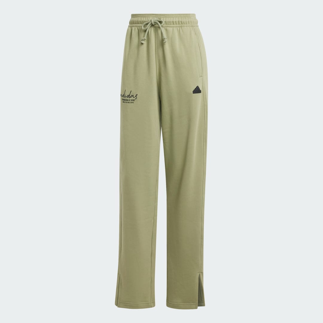 Adidas Signature Graphic Embroidery French Terry Straight Leg Broek