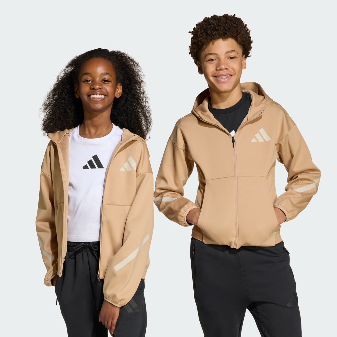Adidas Z.N.E. Trainingsjack met Capuchon en Lange Rits Kids