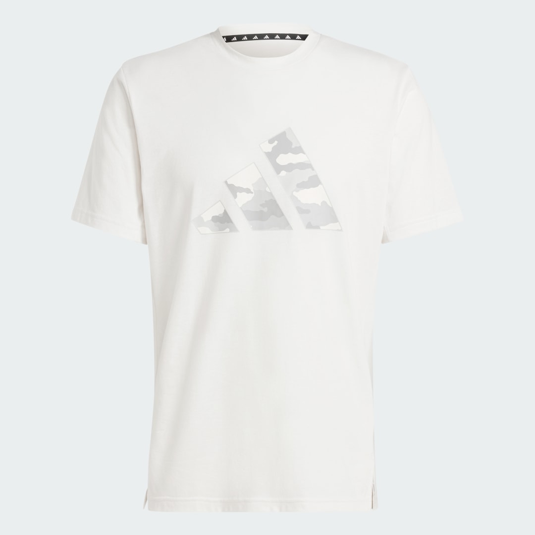 

adidas Camiseta Train Essentials Camo Graphic Logo Hombre, Blanco