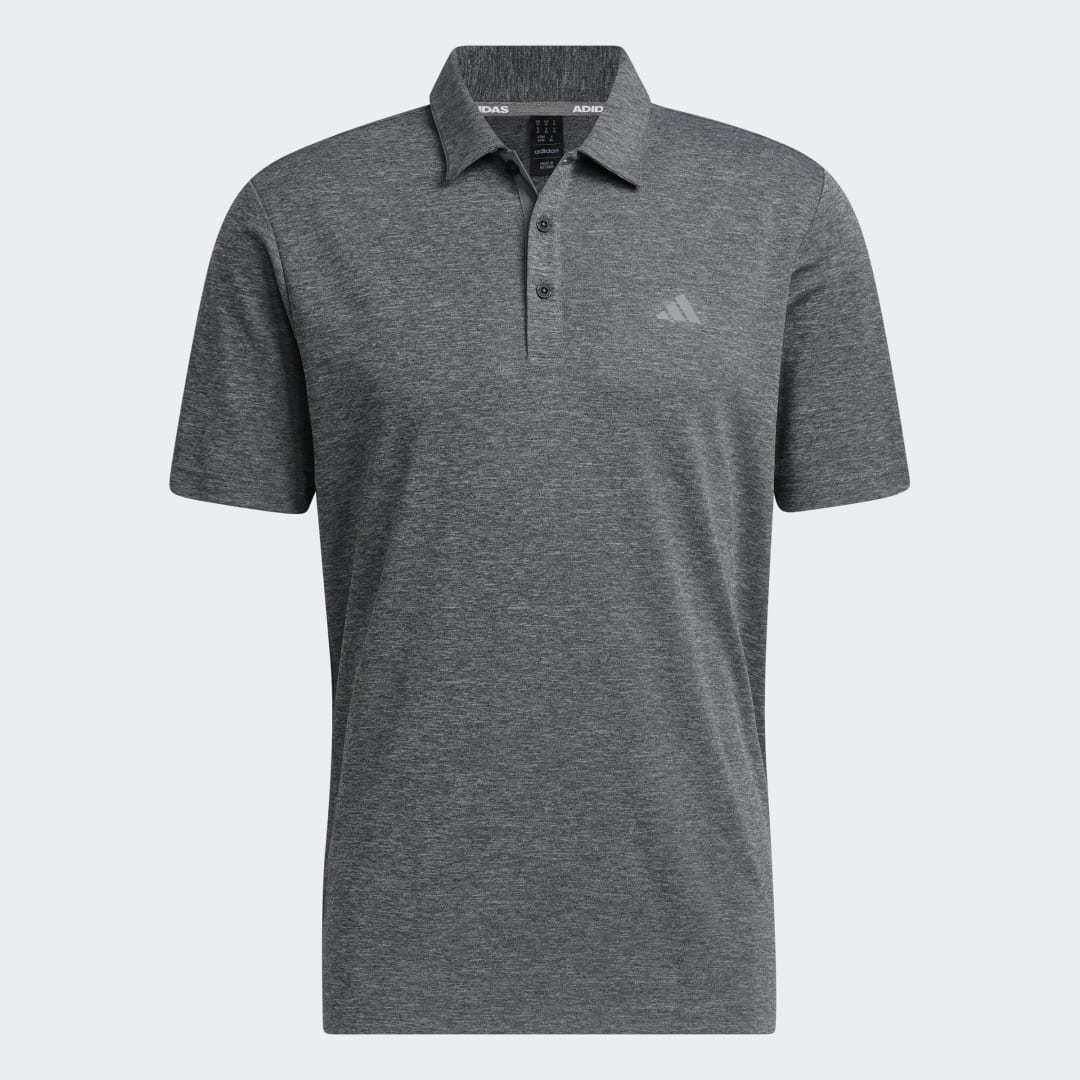 

adidas Camiseta Polo Drive Heather Hombre, Negro