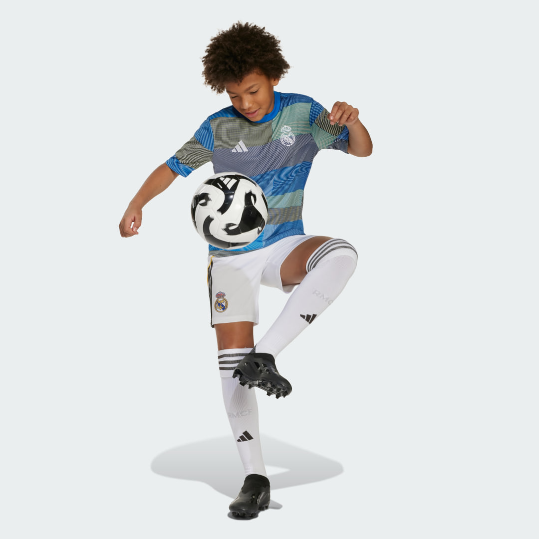 Thumbnail - Real Madrid 25/26 Kids Pre-Match Shirt