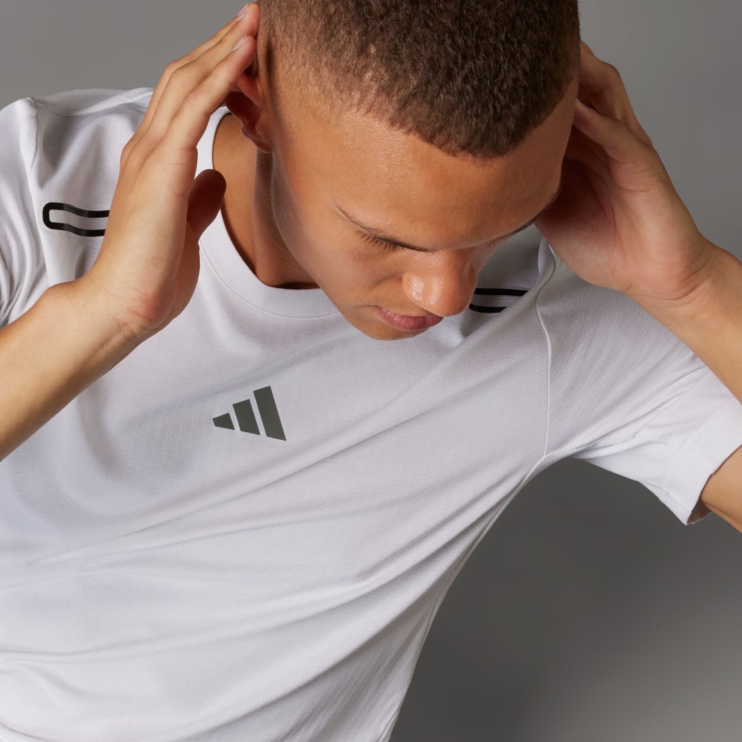 

adidas Camiseta de Entrenamiento HIIT Elevated HEAT.RDY Hombre, Blanco
