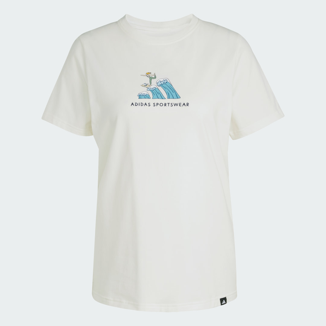Adidas Codes Doodle Surf Graphic T-Shirt
