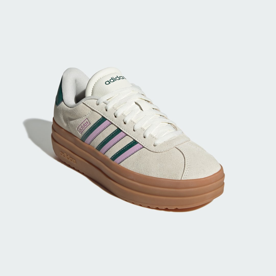 Adidas VL court sneaker Off White / Collegiate Green / Bliss Lilac