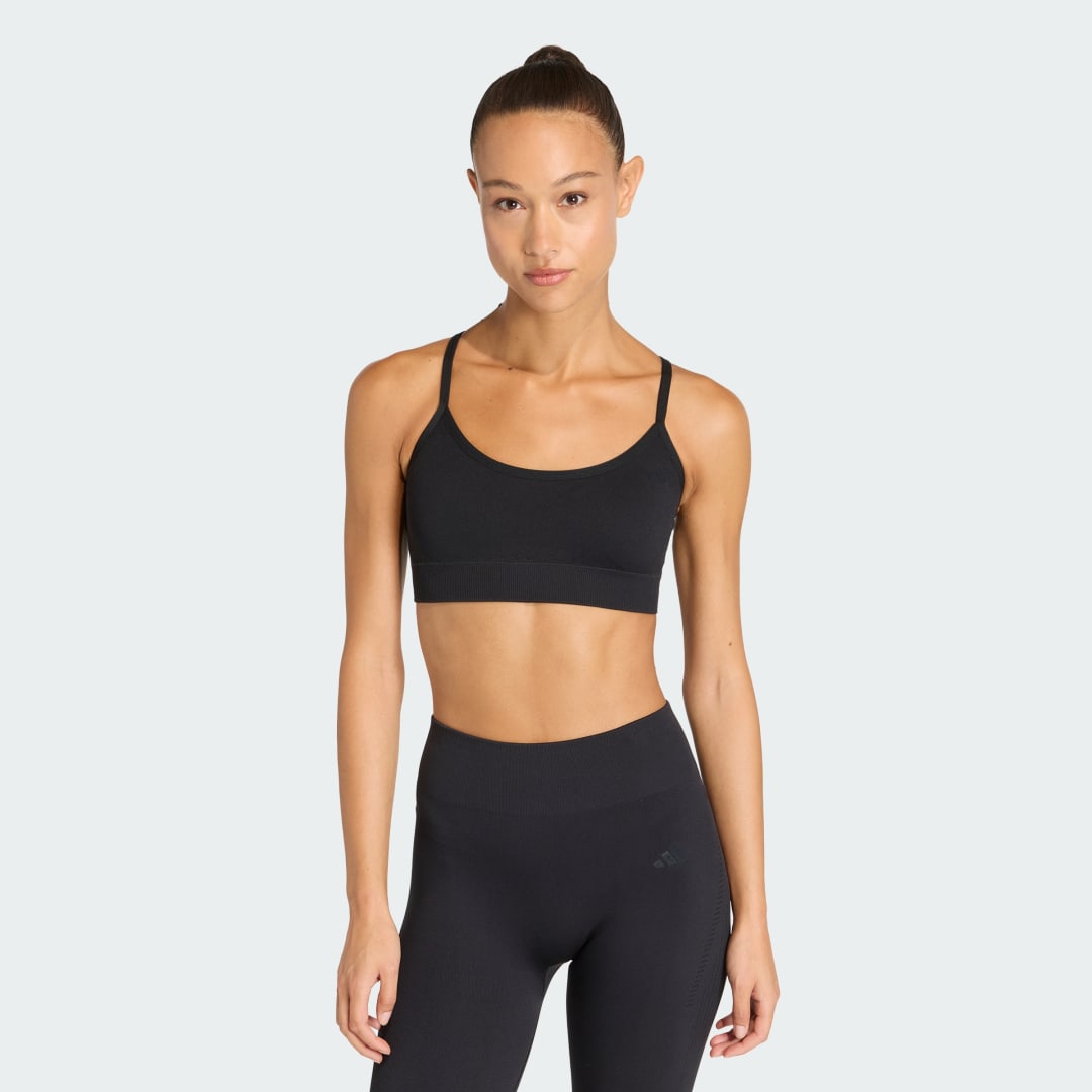 Brassière matelassée maintien léger maille Workout Essentials