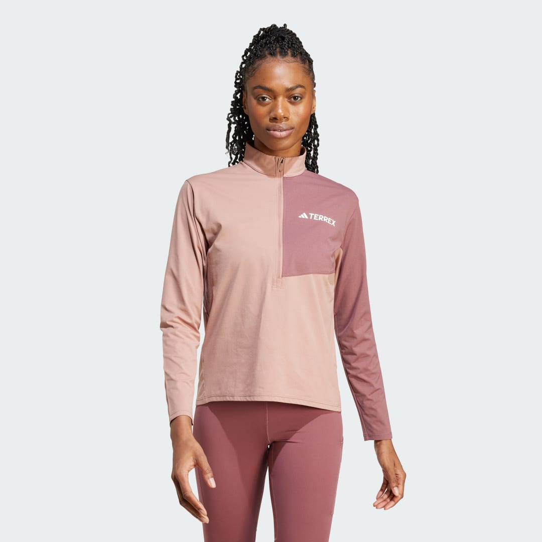 Adidas Terrex Multi Climacool Longsleeve met Halflange Rits