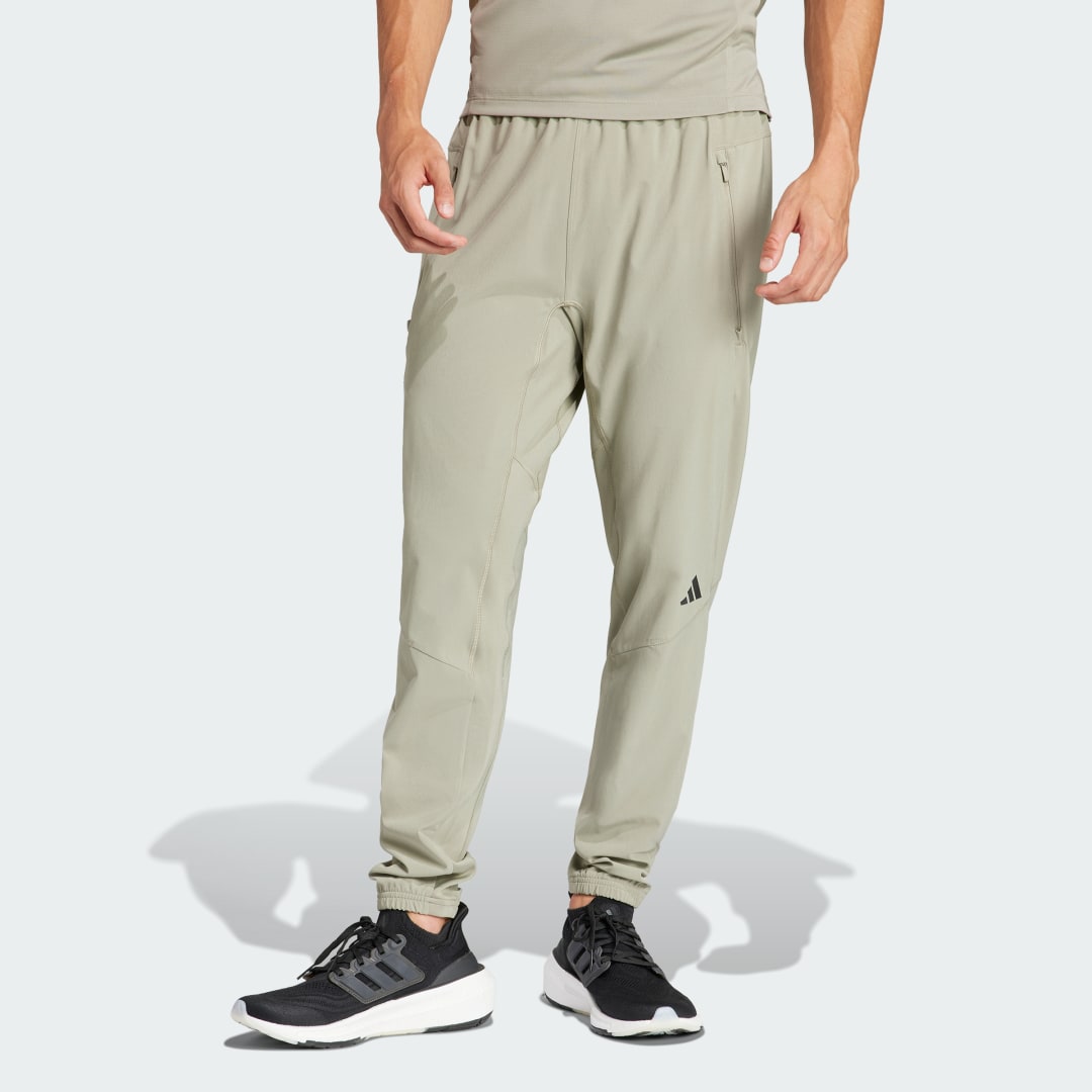 Image of adidas Designed for Training Workout Pants Silver Pebble XL - Men Training Pants