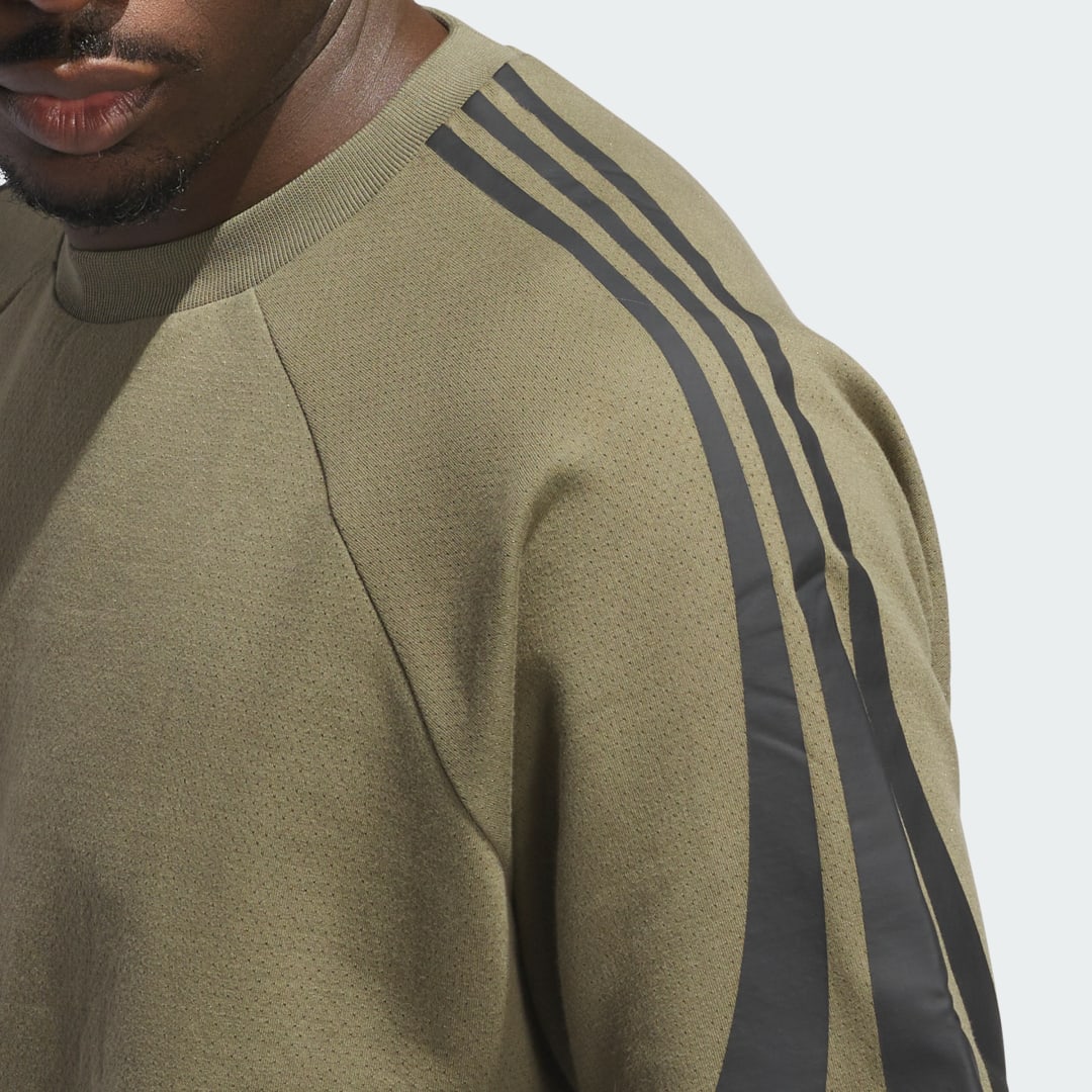 Adidas Basketball Sweatshirt met Korte Mouwen (Uniseks)