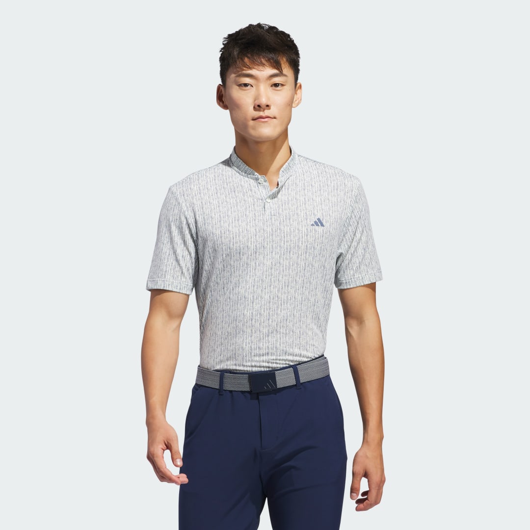 Image of adidas Ultimate365 Printed Polo Shirt Crystal Jade M - Men Golf Polo Shirts