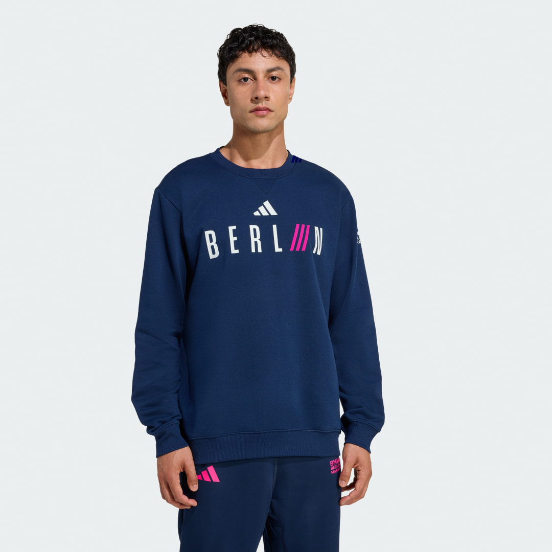 Image of BMW Maratona di Berlino 2025 CREW SWEAT Uomo cod002