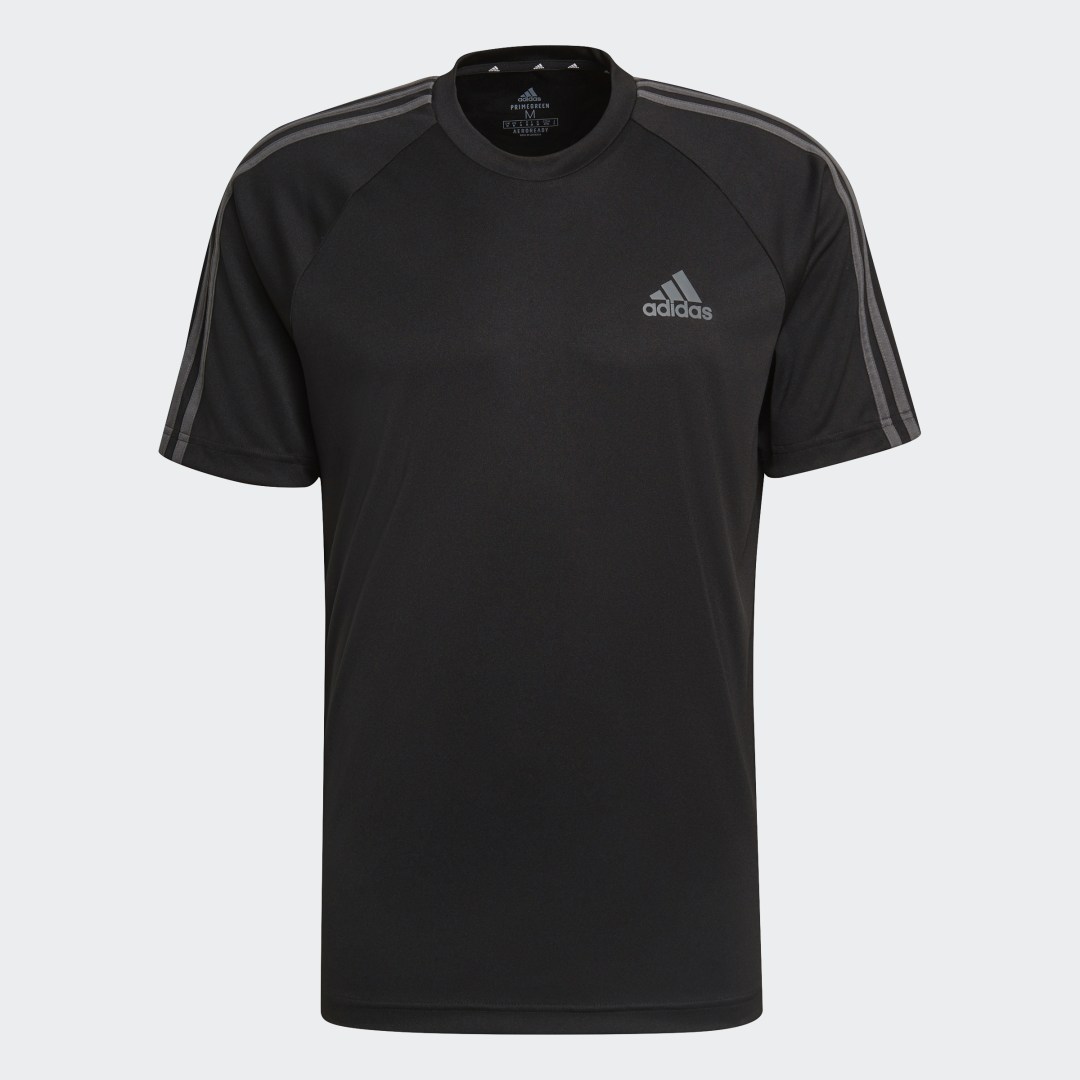 

adidas Camiseta AEROREADY Sereno 3 Tiras Camiseta AEROREADY Sereno 3 Tiras Hombre  - Hombre Originals, Negro / gris six