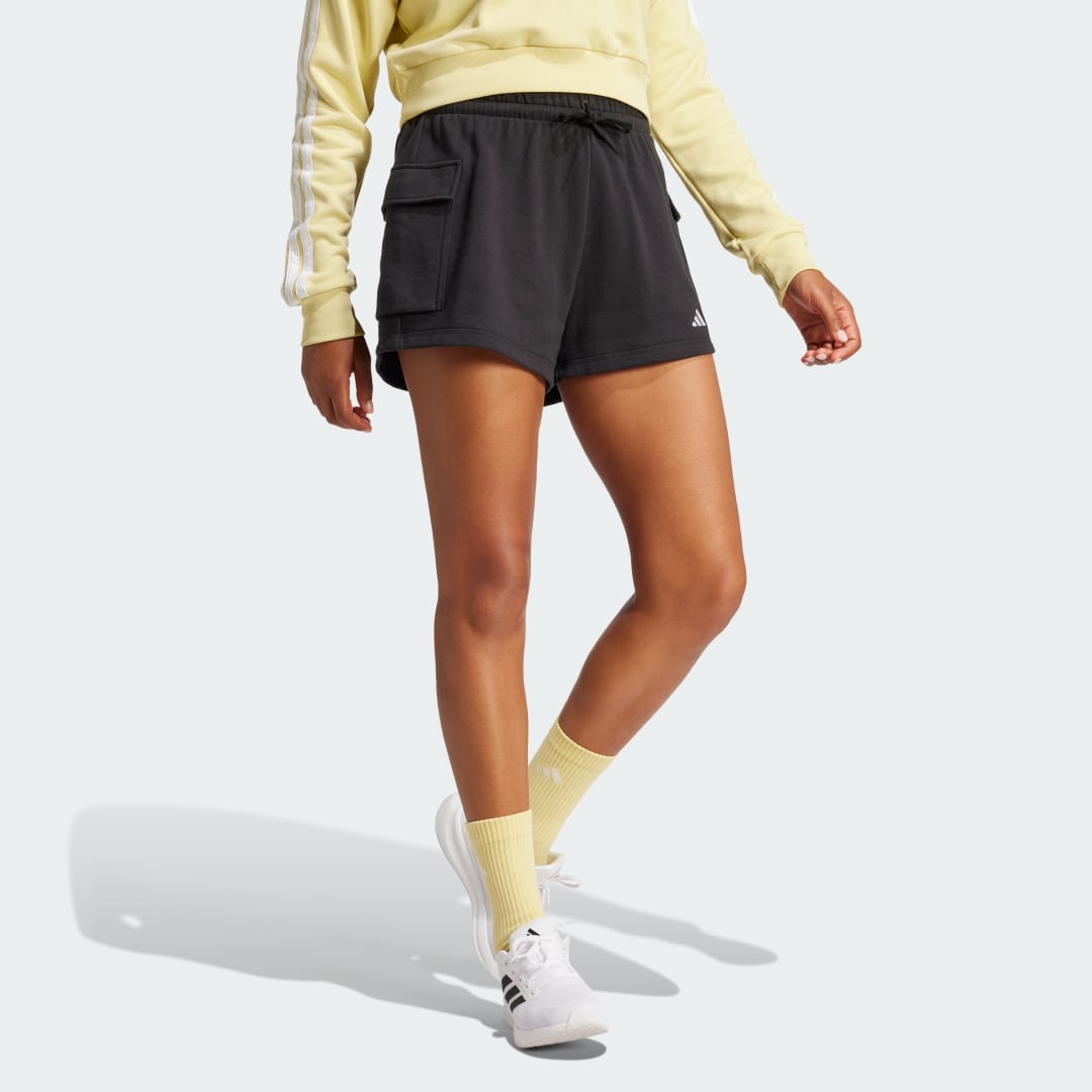 Adidas Essentials Small Logo French Terry Cargo Short