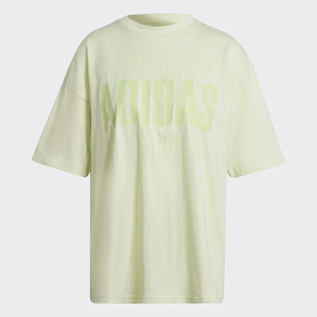 Image of T-shirt Essentials Repeat adidas Logo Oversized