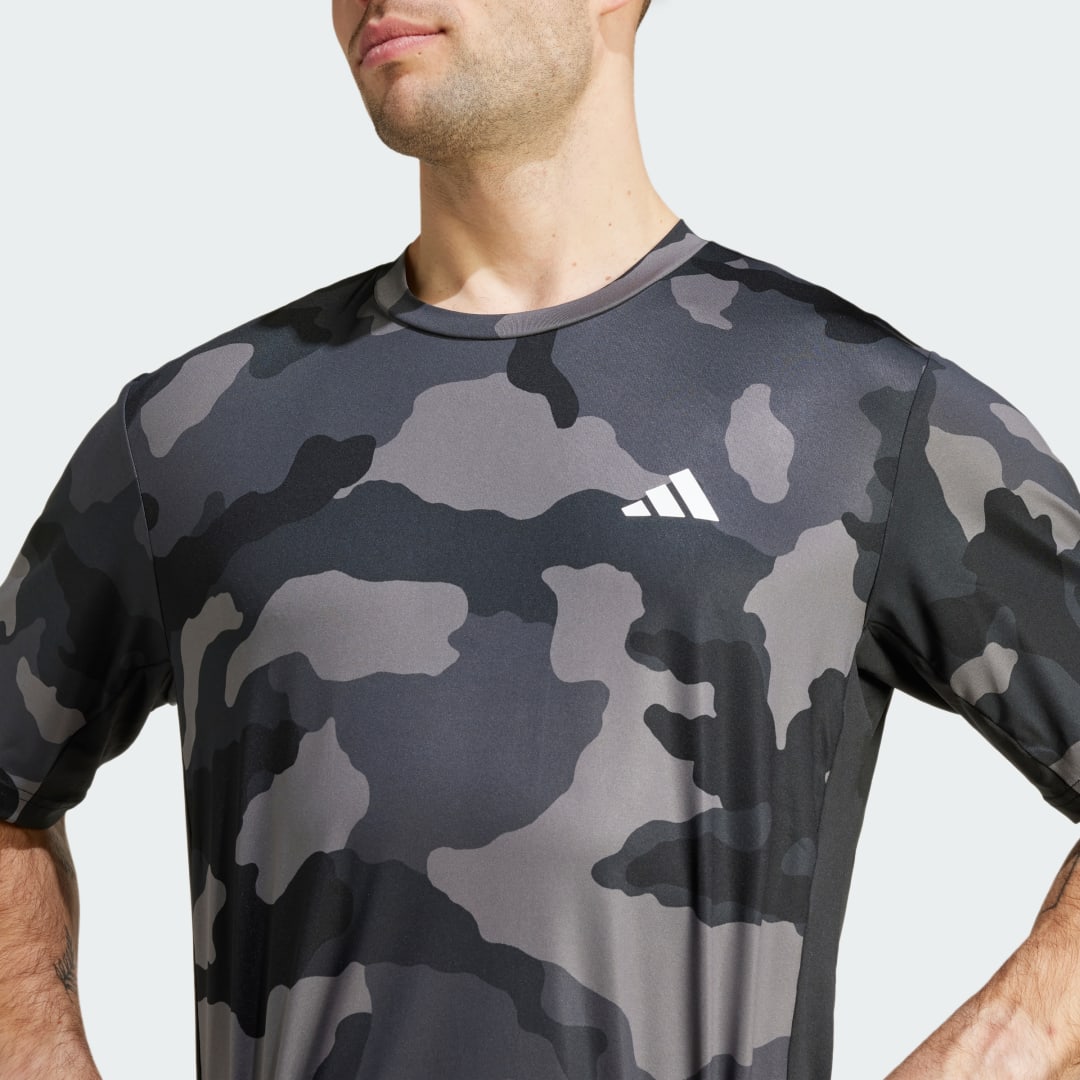 Adidas Train Essentials Camo Allover Print T-shirt